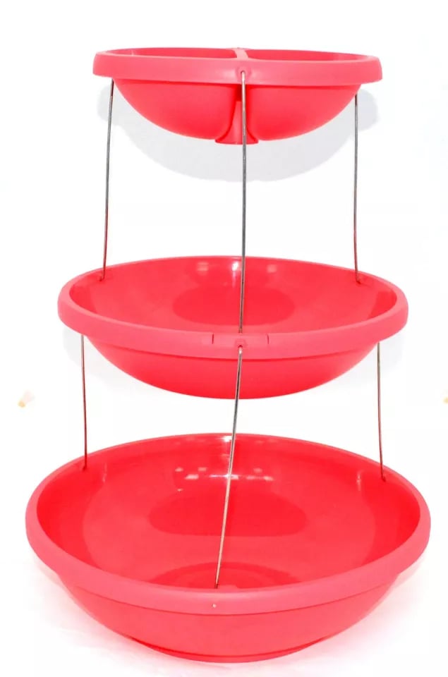 🍇🍨New three-tier foldable party trays