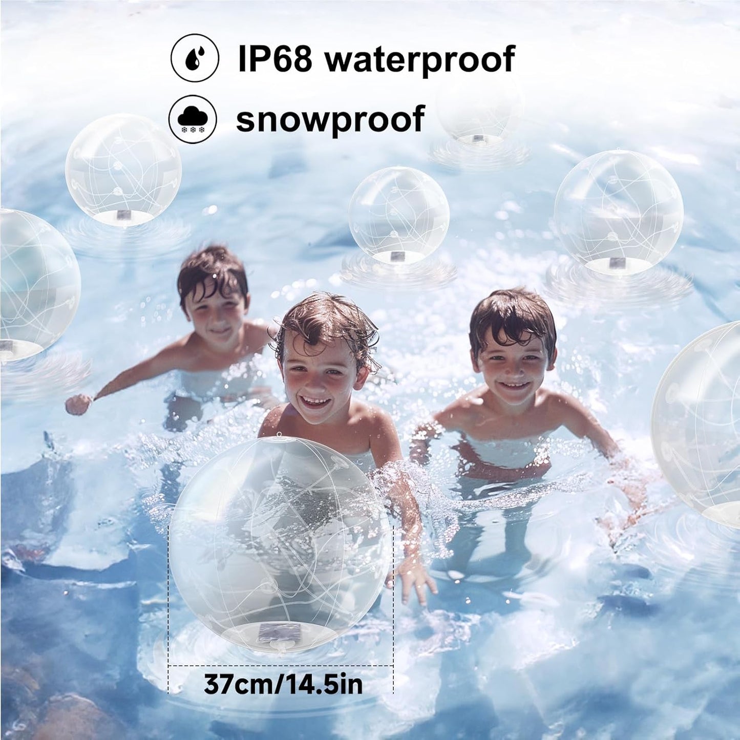 Solar Floating Pool Light — Waterproof and Color-Changing