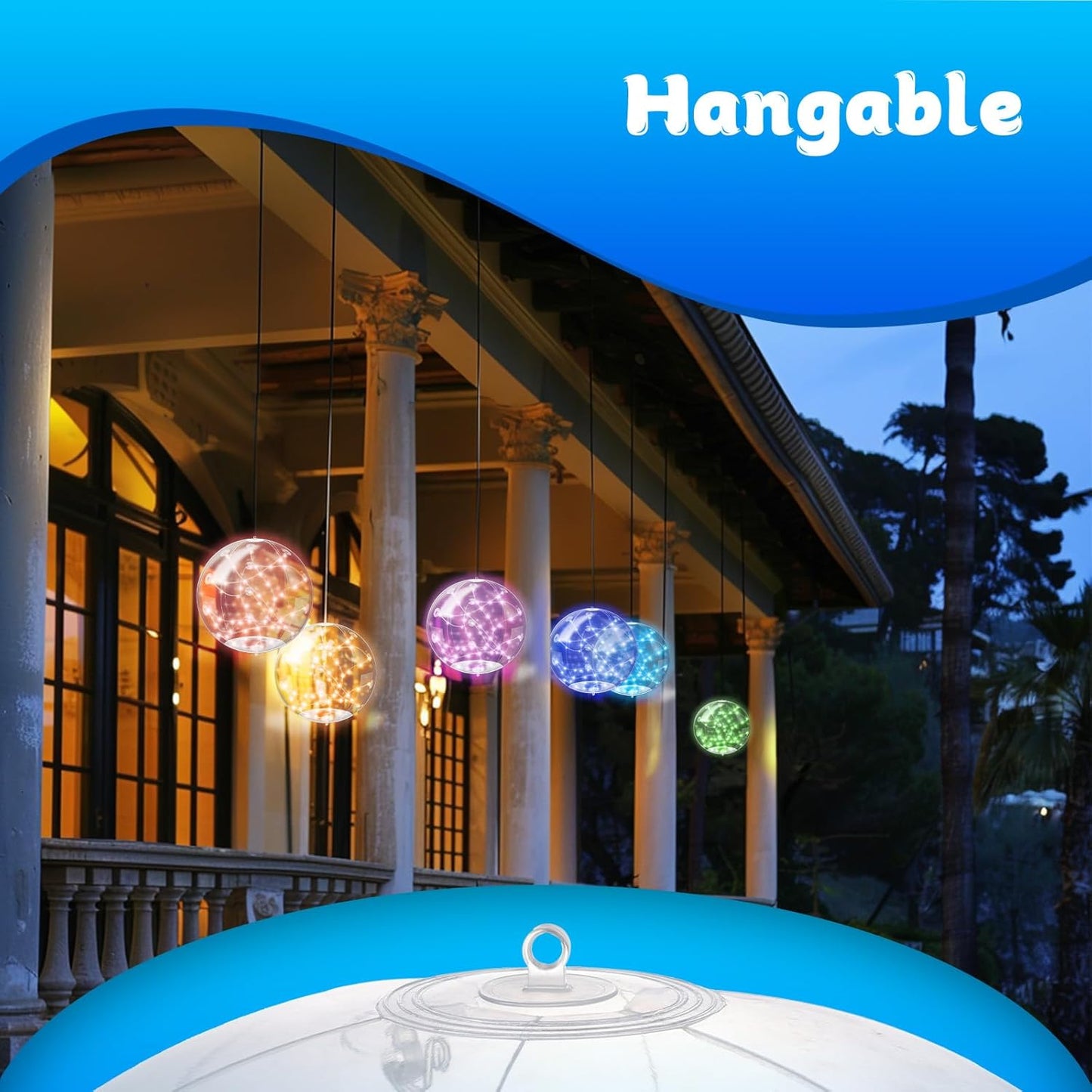 Solar Floating Pool Light — Waterproof and Color-Changing