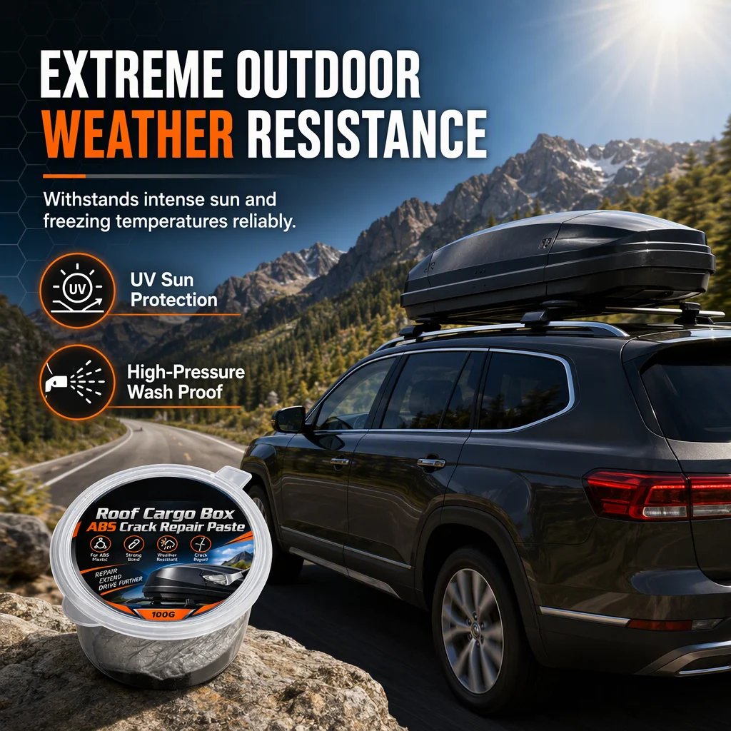 🛠️ Roof Box Crack Repair Filler Cream | 100g ABS Panel Compound