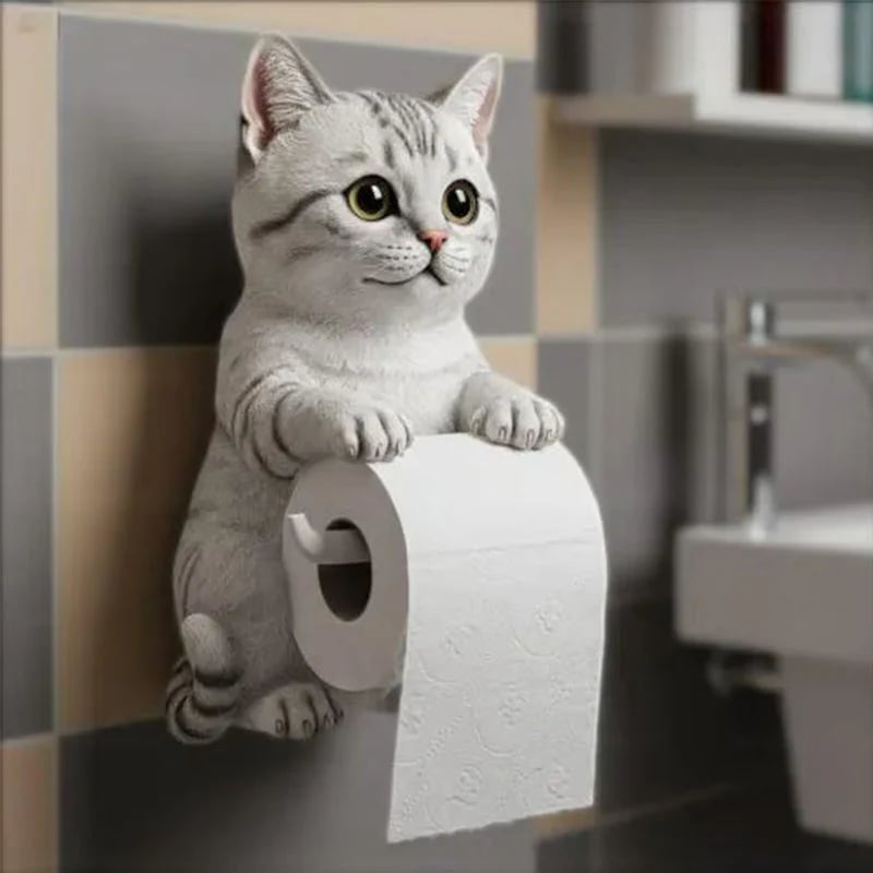 New Arrival 🧻 Wall-Mounted Pet Toilet Paper Holder 🐾