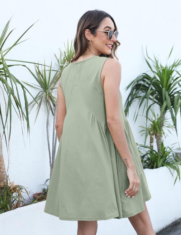 Women's Summer Sleeveless V-Neck Mini Dress , Get product image 7