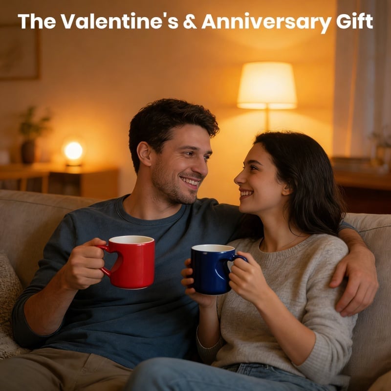 🔥Buy More Save More💖Heart-shaped Color-changing Ceramic Mug🎁