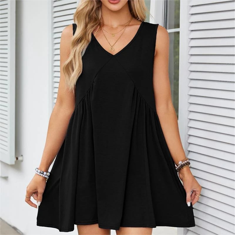 Women's Summer Sleeveless V-Neck Mini Dress , Get product image 13