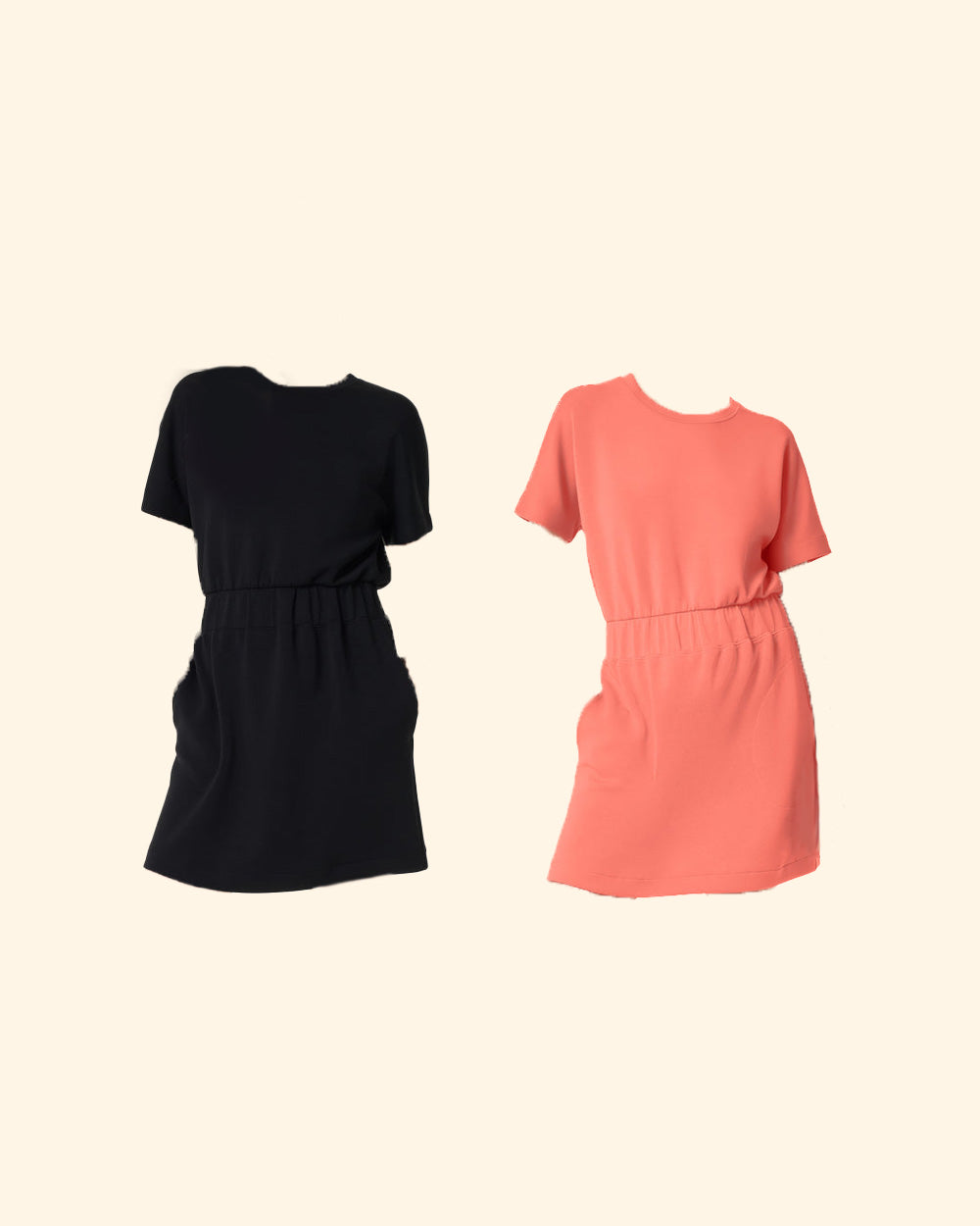 Cinched T-Shirt Dress(BUY 2 FREE SHIPPING)