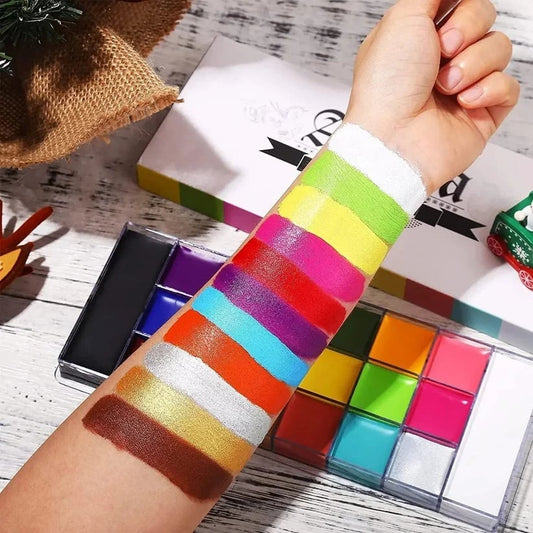 🔥HOT SALE🔥🎃Halloween Early Sale🎨 20-Color Face & Body Oil Paint Palette