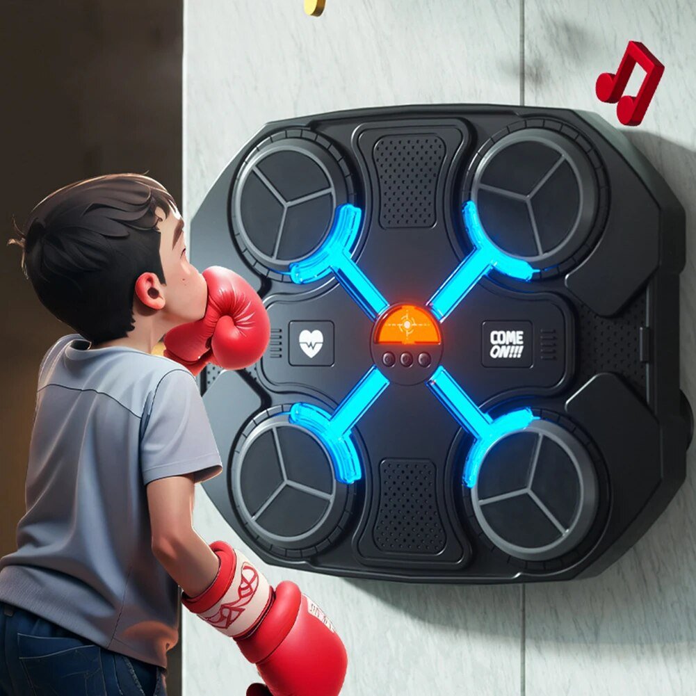 Intelligent Music Boxing Trainer Electronic Boxing Practice Wall Target Boxing Machine Home Wall Hanging Sanda Sandbag for Kids