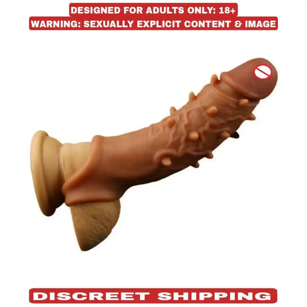 Reusable Textured Silicone Sleeve for Men – Flexible Personal Wellness Accessory