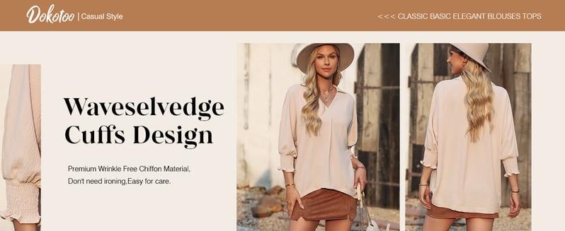 Womens Tunic Tops V Neck Casual Loose 3/4 Sleeve Shirts Dressy Blouses Tops Overiszed T Shirts