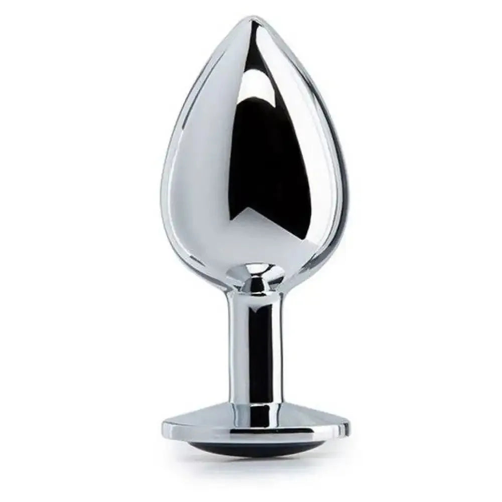 Stainless Steel Crystal Plug – Premium Polished Metal Wellness Accessory
