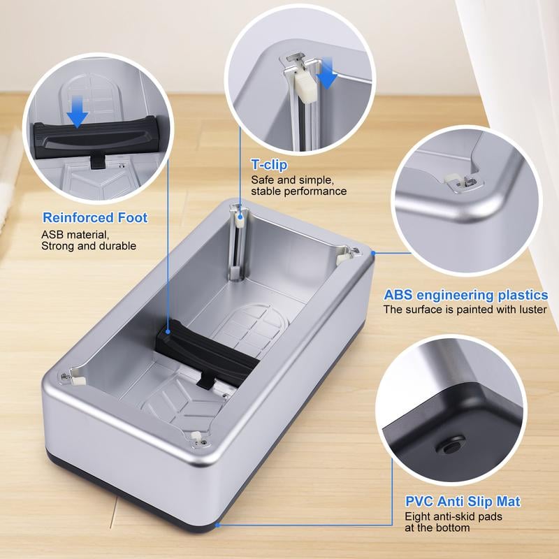 ✨Innovative and Effortless Design✨-Shoe Covers Dispenser with 100pcs Shoe Cover
