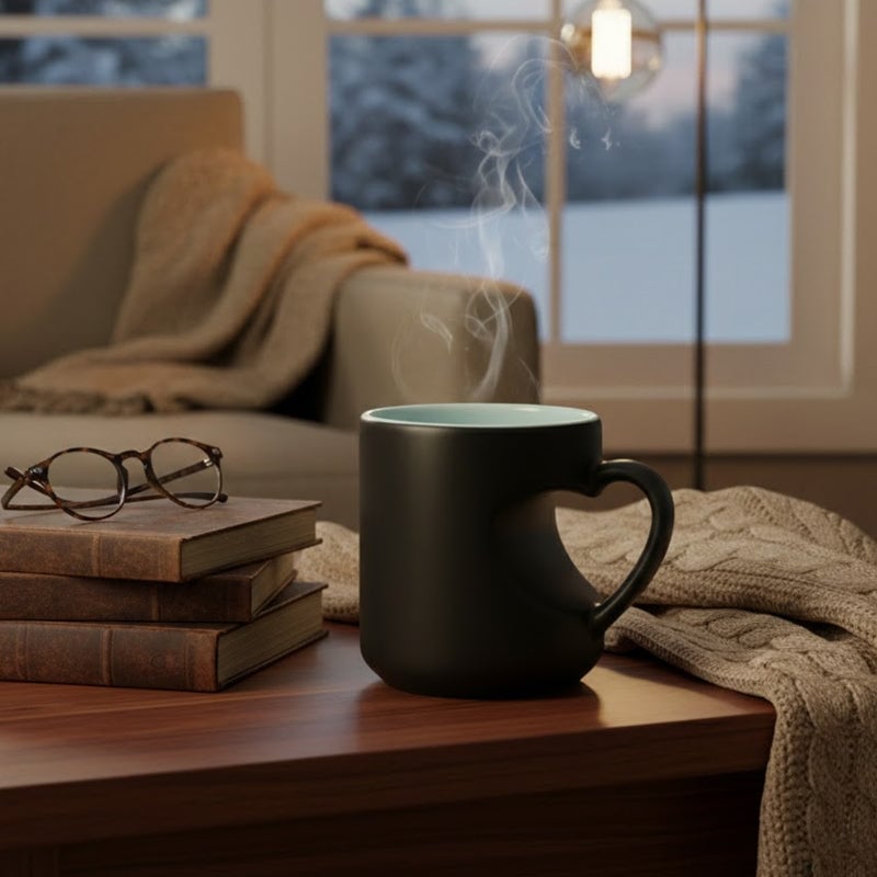 🔥Buy More Save More💖Heart-shaped Color-changing Ceramic Mug🎁