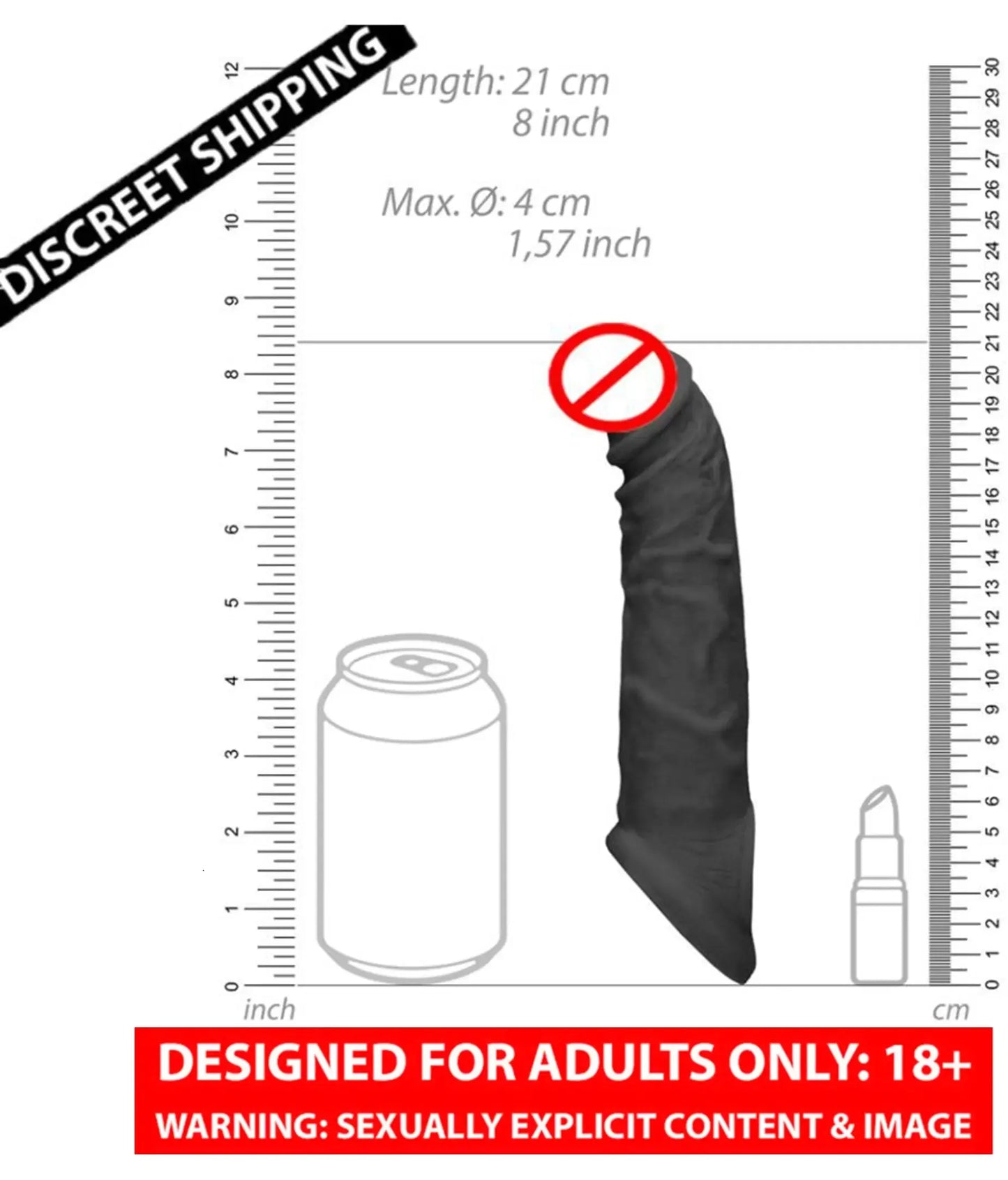 Men's Reusable Elephant Textured Silicone Sleeve – Stretchable Personal Enhancement Sleeve