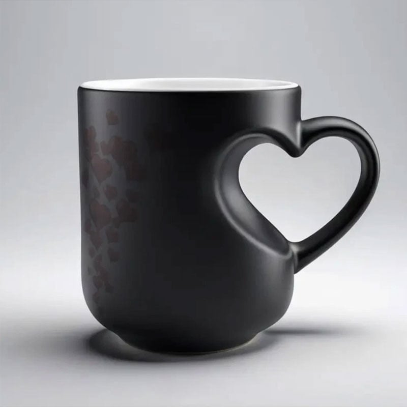 🔥Buy More Save More💖Heart-shaped Color-changing Ceramic Mug🎁