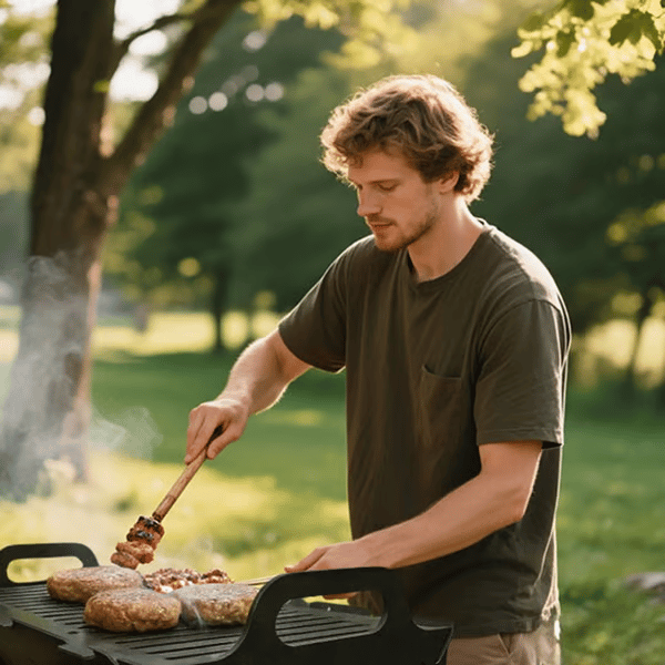 🍖A must-have for parties🥓foldable stainless steel bbq grill