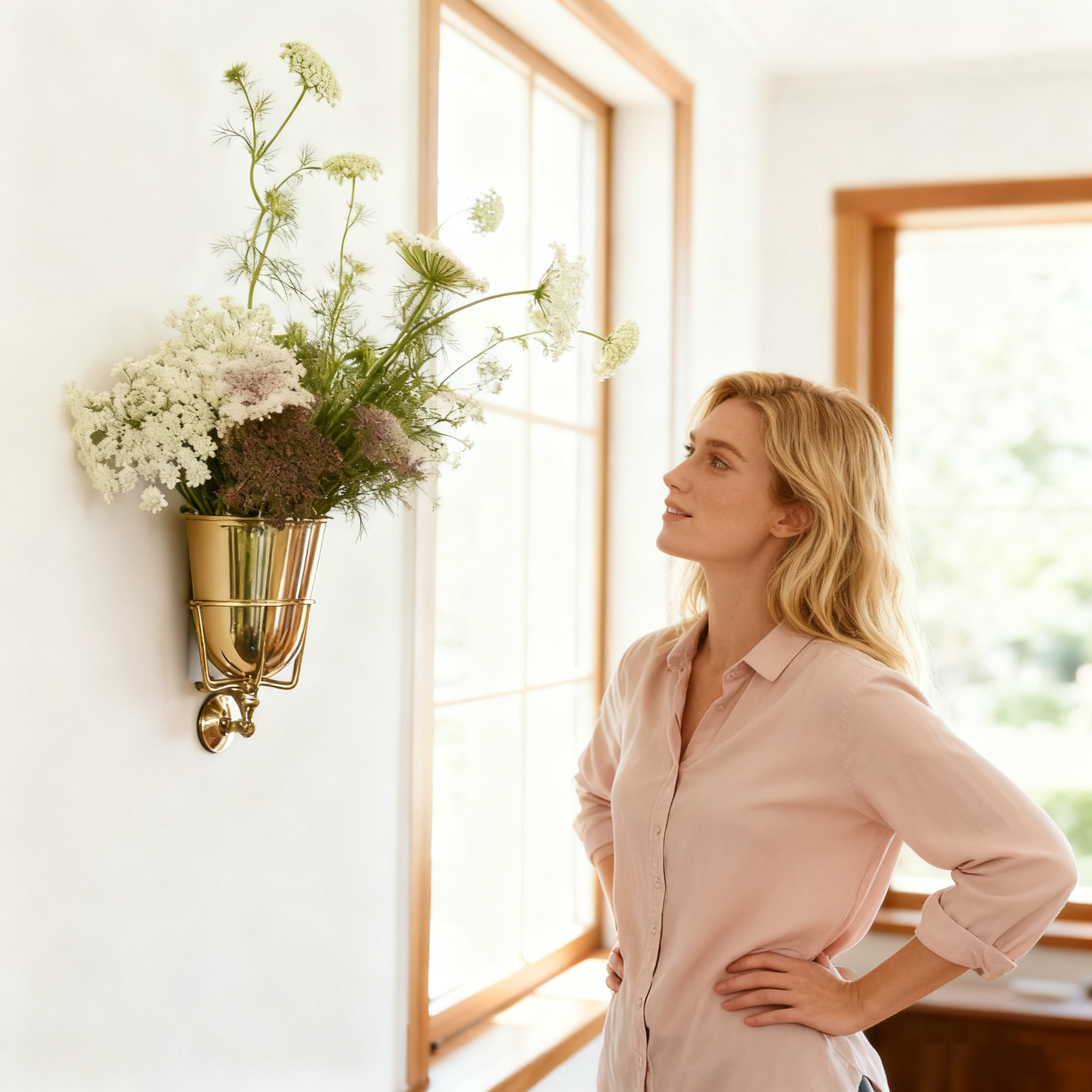 🌷Handcrafted Opal Wall Vessel