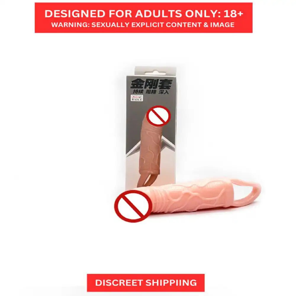 Soft Silicone Sleeve Dragons Reusable Condom – Textured Extension Wellness Sleeve