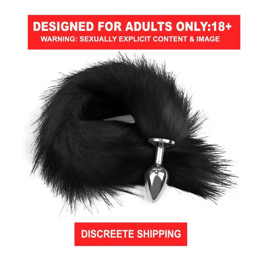 Stainless Steel Plug with Soft Fox Tail – Premium Roleplay Lifestyle Accessory