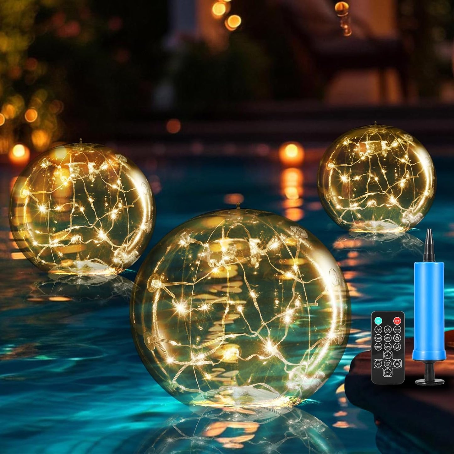 Solar Floating Pool Light — Waterproof and Color-Changing