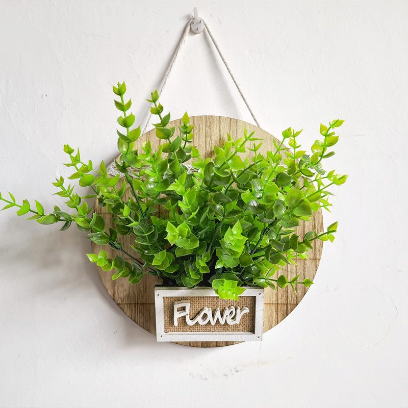 Wall Decorative Wooden Box Flower Basket - With Decorative Bouquet 🔥 (Promotion 50% Discount)