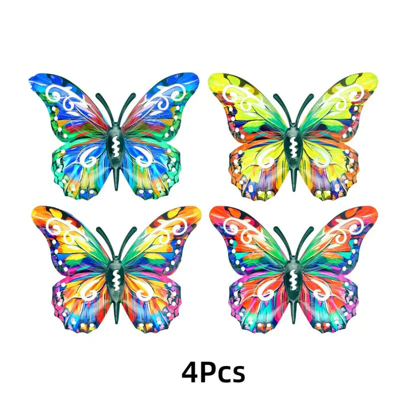 A complete set! 4Pcs Butterfly Metal Wall Decor product image 4