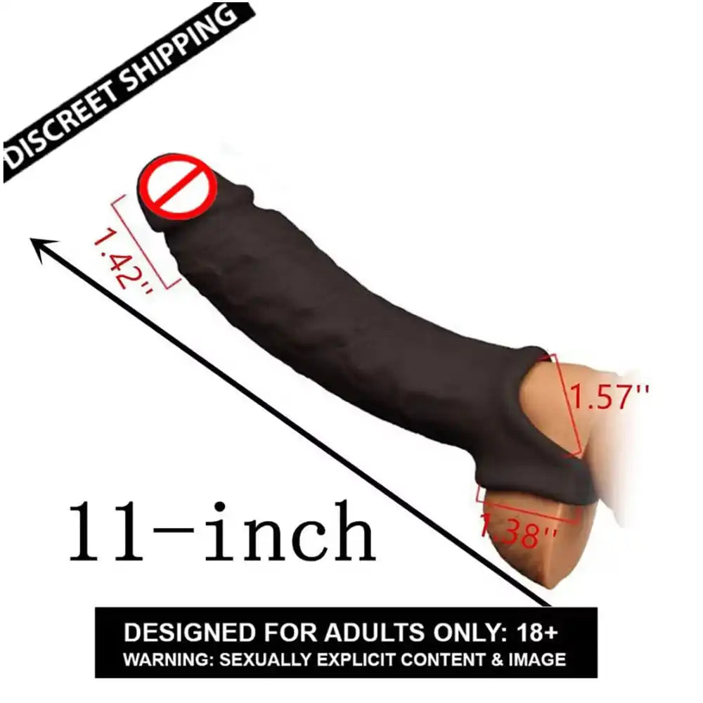 Dragon Texture Reusable Silicone Sleeve for Men – Flexible Personal Wellness Accessory