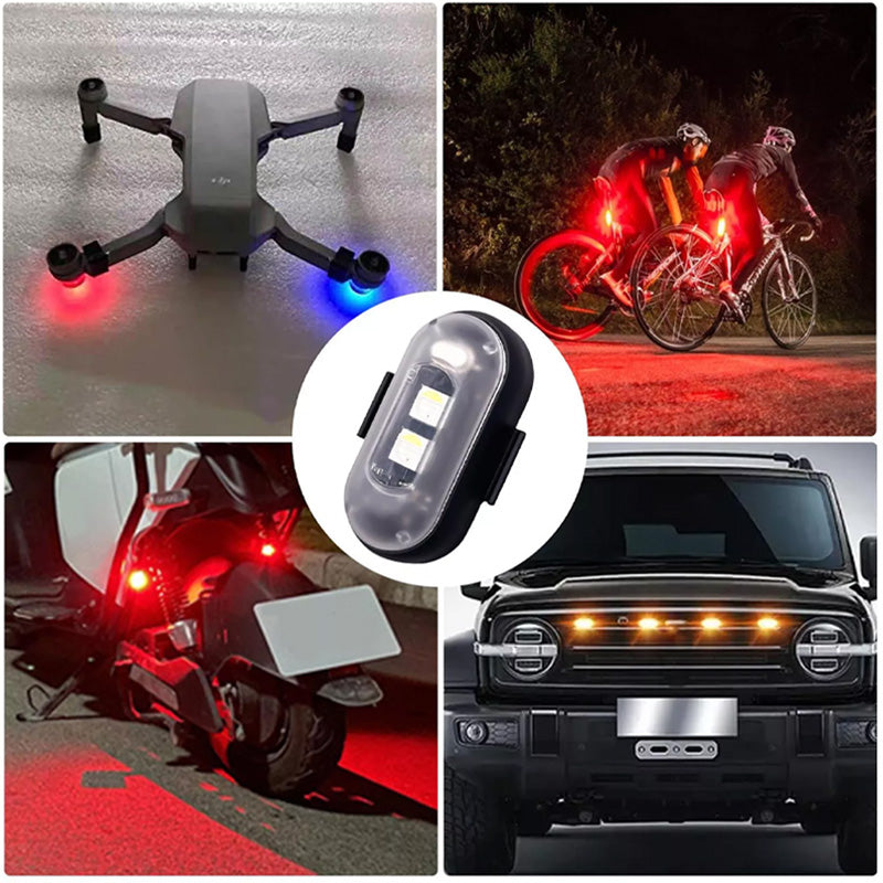 Universal colorful flashing warning light for drones, cars, motorcycles and bicycles Remote Control Strobe Light