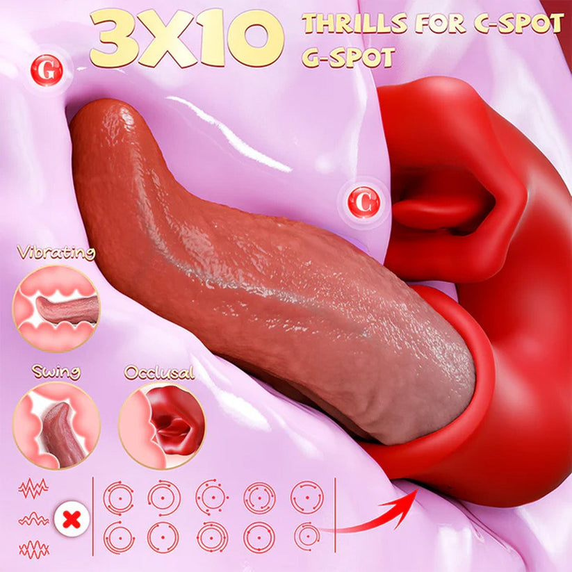 2026 Upgraded 3-in-1 Rose Toy – Automatic Thrusting G-Spot Vibrator & Air-Pulse Clit Sucker, Waterproof Liquid Silicone with Smart Heating🗽