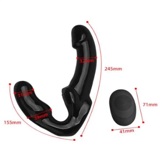 Wireless Remote Control Double Heads Vibrating Massager – Rechargeable Wellness Accessory