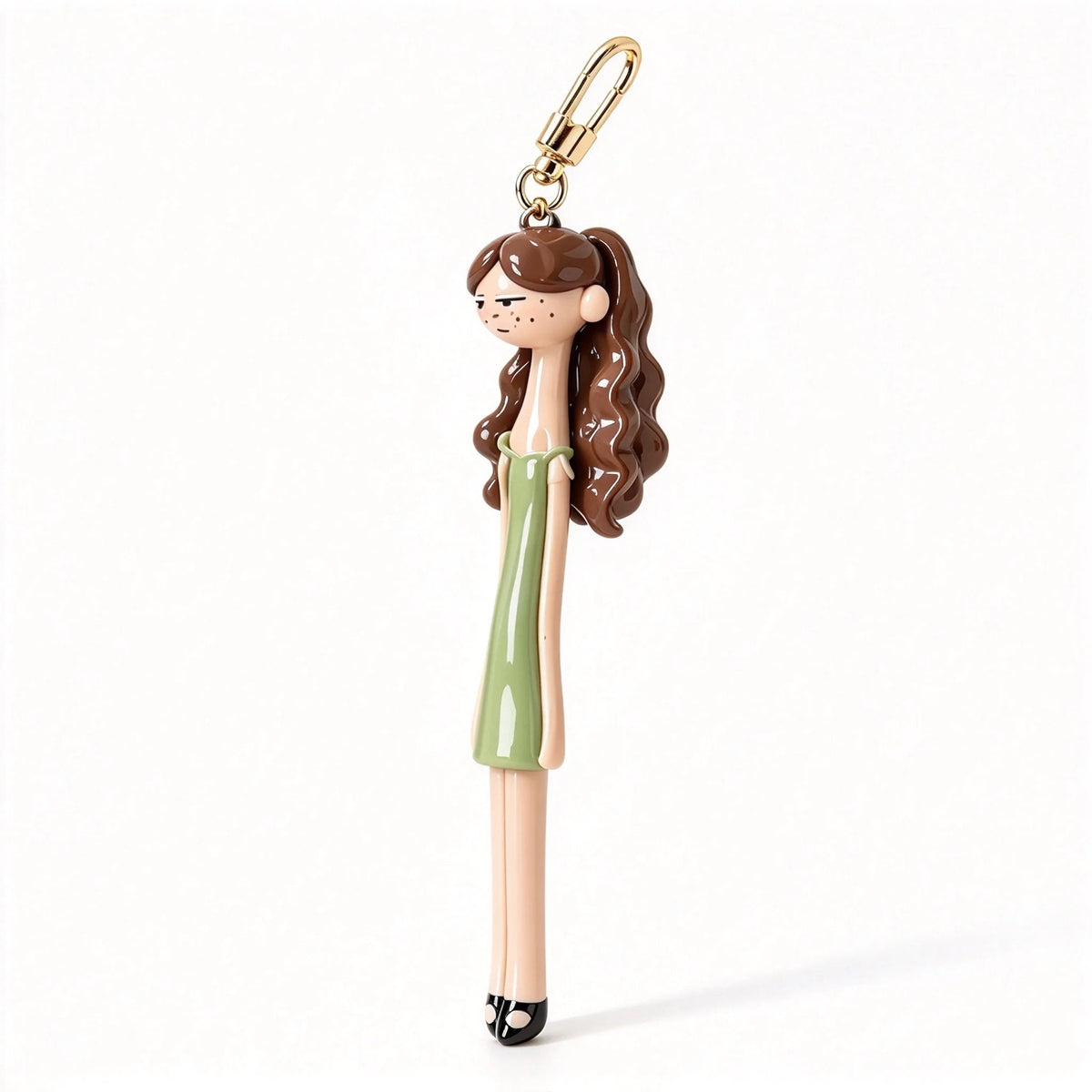 👗 Cute Fashion Girl Doll Bag Charm Keychain