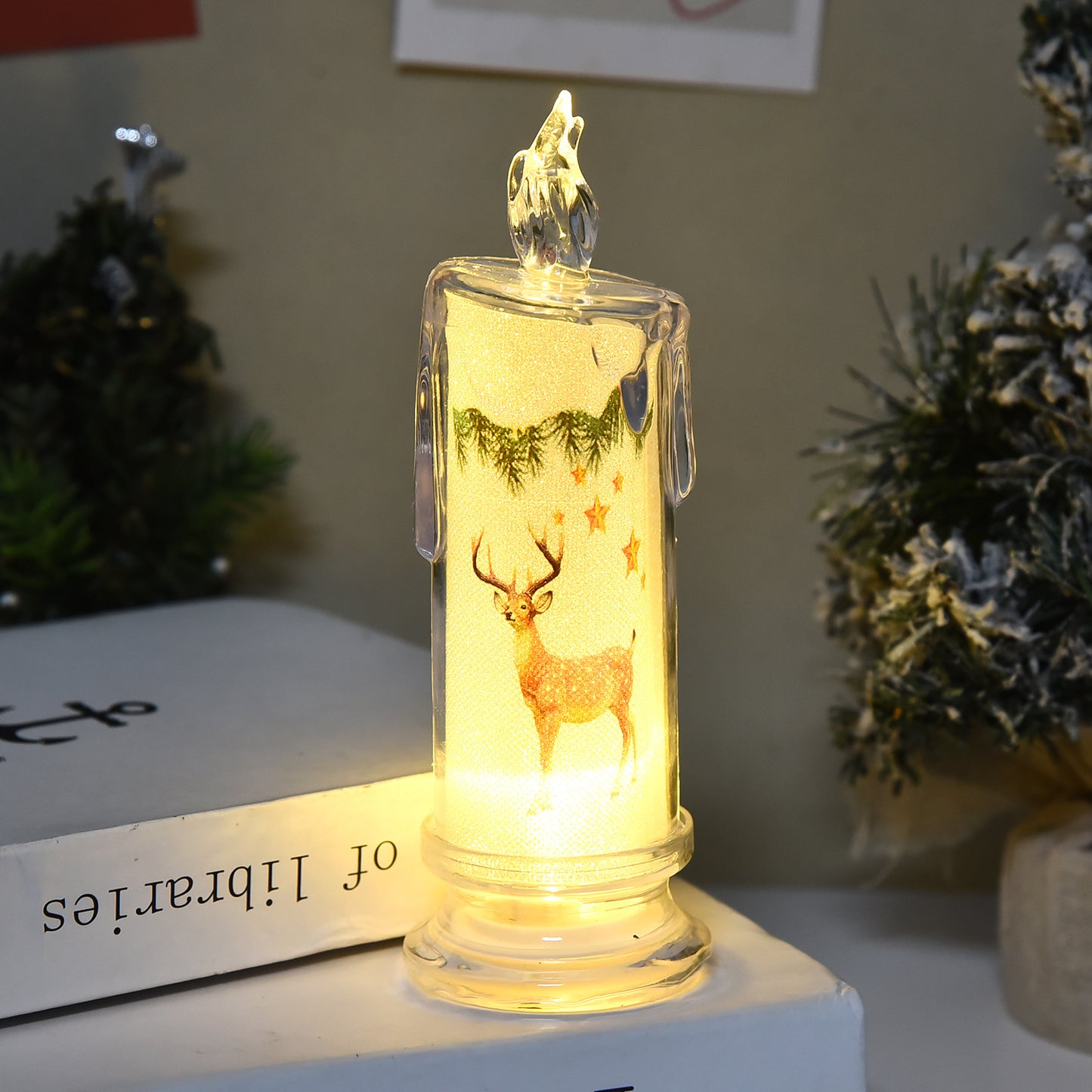 🌲🌲Flameless LED Christmas Candle Lights, 🕯️🕯️Christmas/Halloween/Easter Special Gift🎁🎁