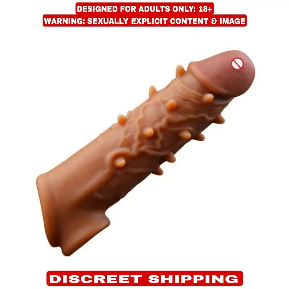Reusable Textured Silicone Sleeve for Men – Flexible Personal Wellness Accessory
