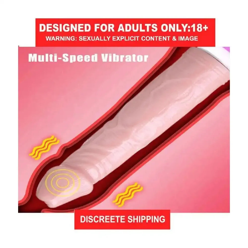 9 Inch Soft Silicone Vibrating Dildo – Skin Tone Body-Safe Massager with Powerful Motor