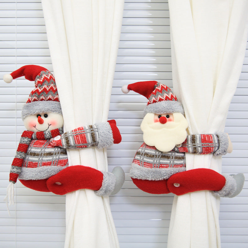 Christmas Decor Cartoon Doll Curtain Buckle