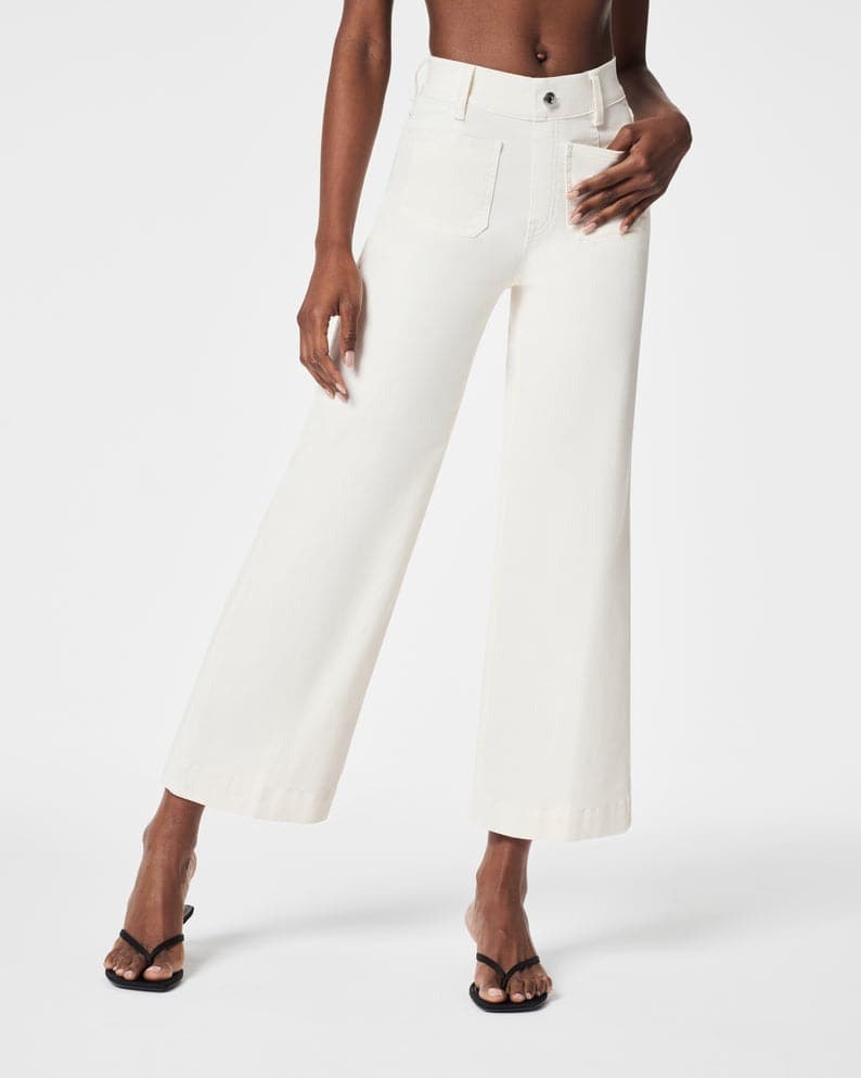 Tummy Control Cropped Wide-Leg Jeans(Buy two and get free shipping!)