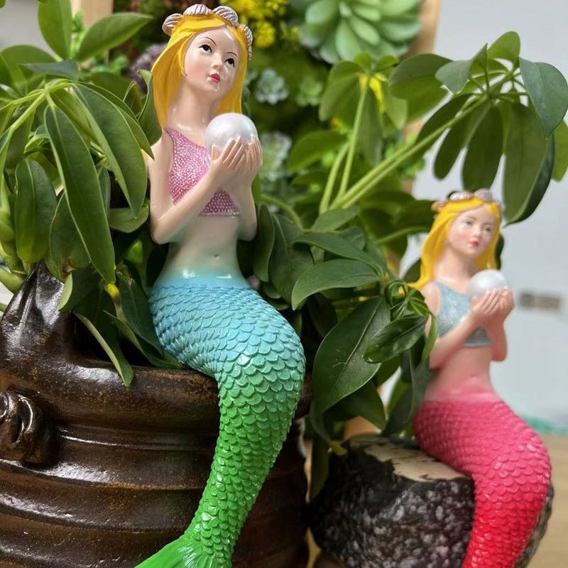 Garden Ornaments Mermaid Outdoor Balcony Yard Landscaping Decoration