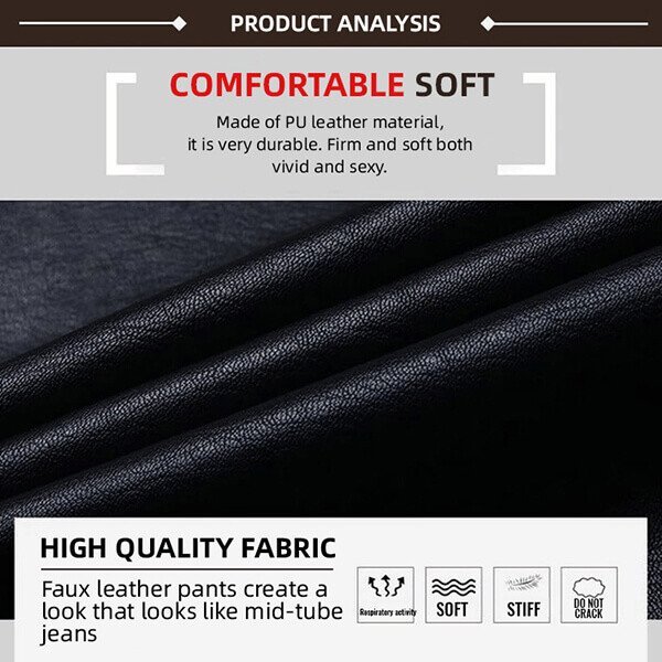 S-shaped PU Leather Leggings - Buy 2, Get Free Shipping!