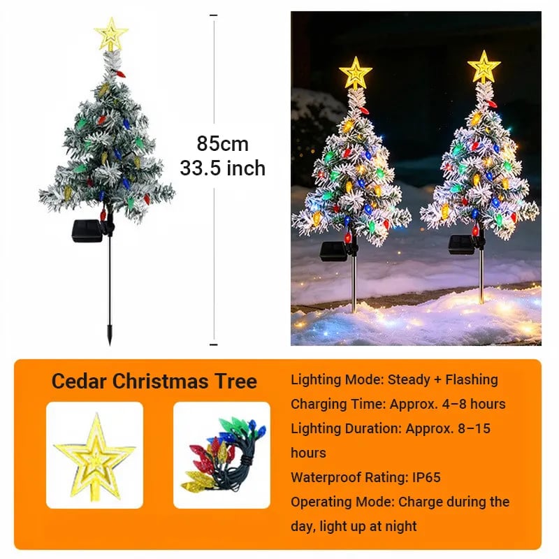 🌲❄️🎅Solar Christmas tree lights holiday decorations, outdoor courtyards, gardens, lawns, small path lights, atmosphere lights