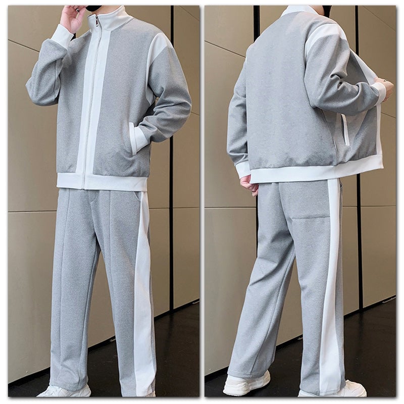 Men's Outfit Casual 2 Piece Contrast Sports Jogging Tracksuits Set(BUY 2 FREE SHIPPING)