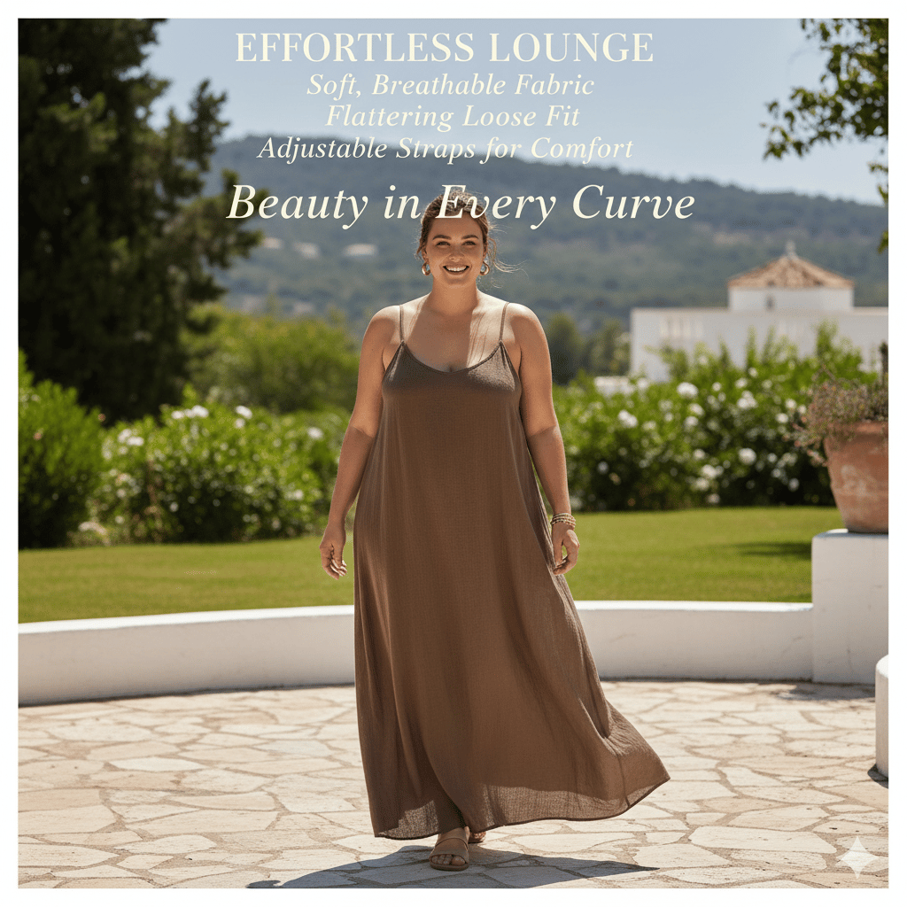 💥Women's Solid Color Cami Lounge Dress - Buy 2, Get Free Shipping!