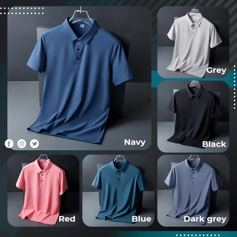 🎁2024Hot Sale🎁Men's Cool Quick Dry Polo Shirt - Buy two and get free shipping!