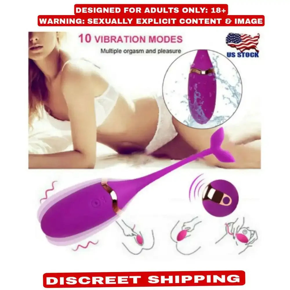 Wireless Remote Control USB Rechargeable Vibrating Egg Massager – Multi-Mode Personal Wellness Device