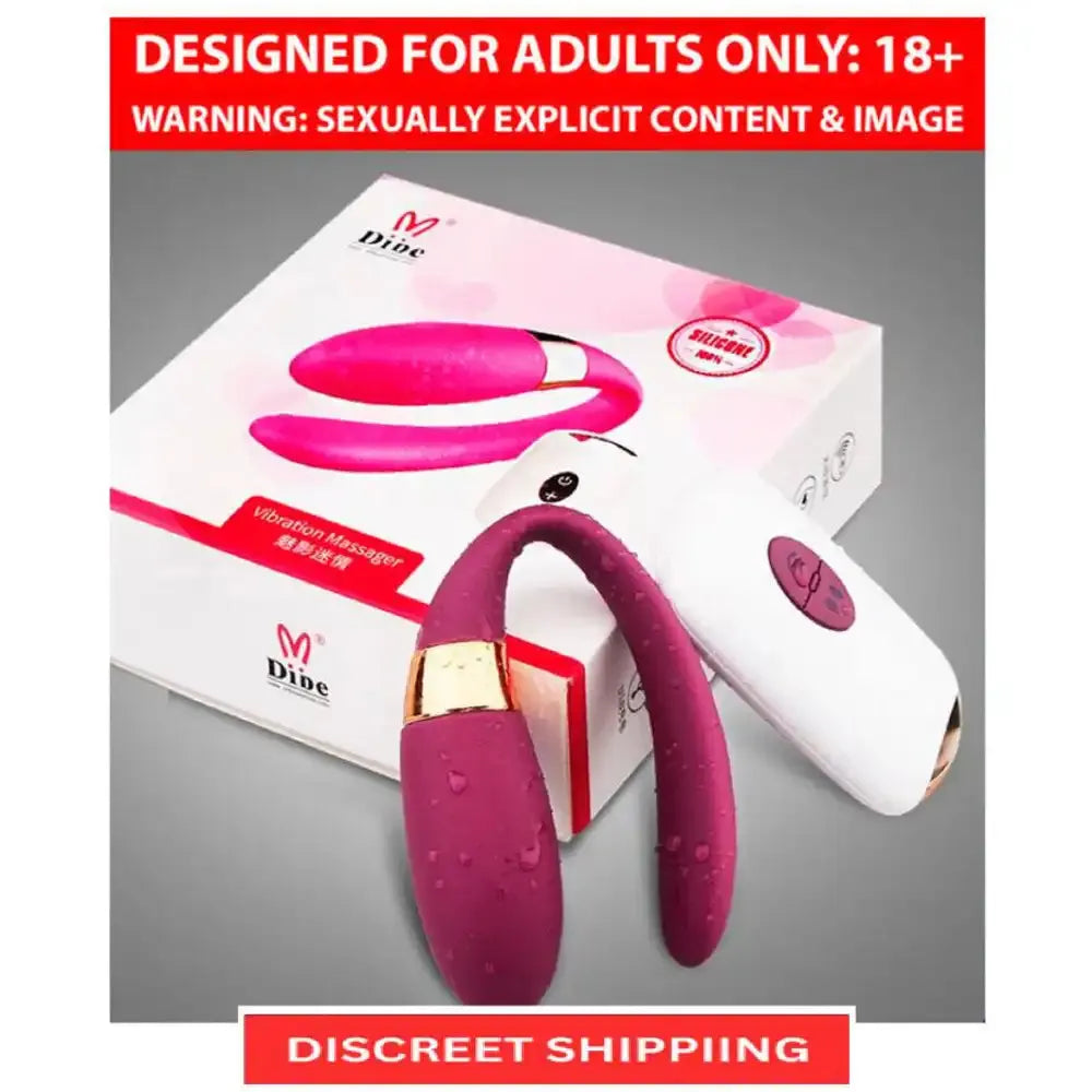 U-Shape Women's Vibrating Massager with Wireless Remote – Rechargeable Wellness Accessory