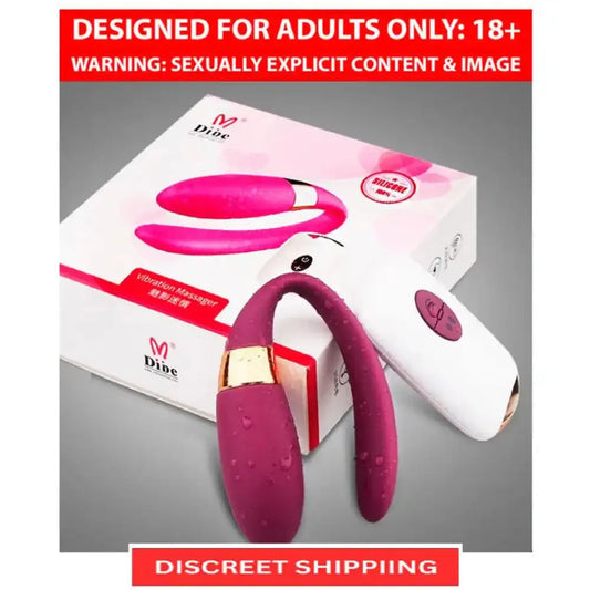 U-Shape Women's Vibrating Massager with Wireless Remote – Rechargeable Wellness Accessory