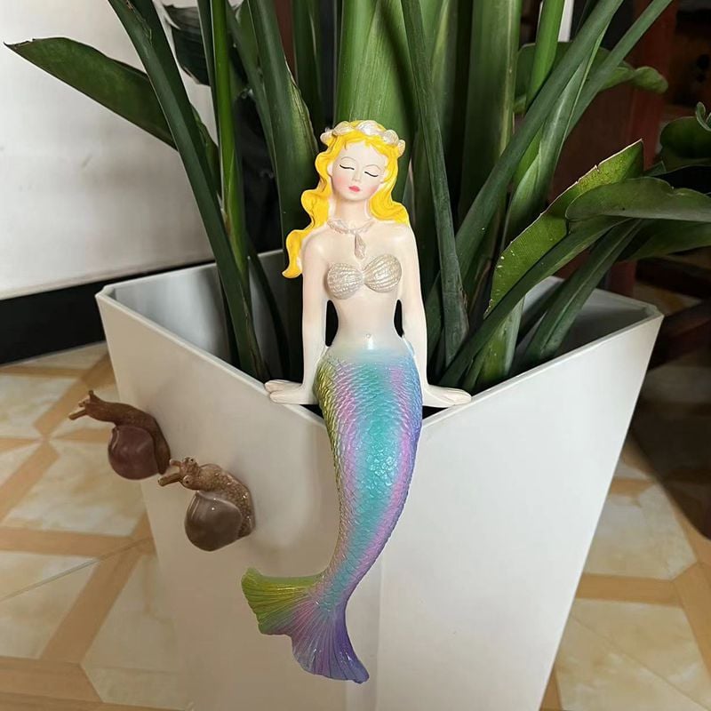 Garden Ornaments Mermaid Outdoor Balcony Yard Landscaping Decoration