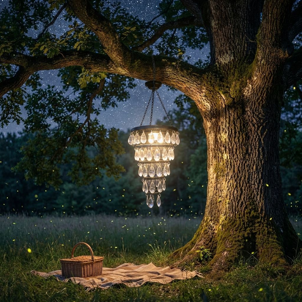 🔥Solar Hanging Crystal Chandelier