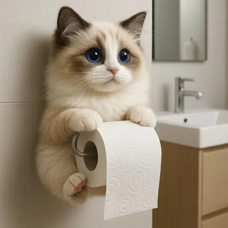 New Arrival 🧻 Wall-Mounted Pet Toilet Paper Holder 🐾