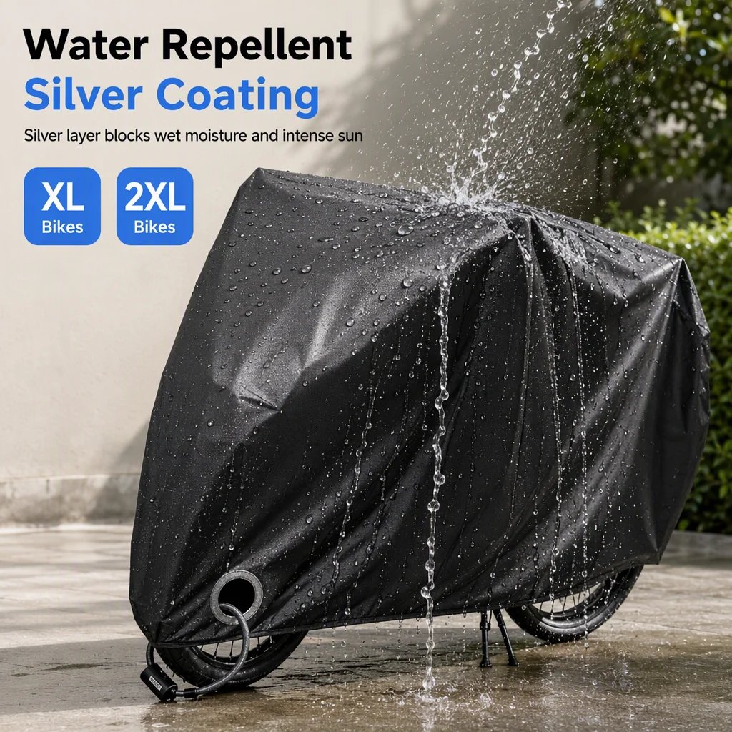 🔥 49% Off | Waterproof Bike Cover for 1–2 Bikes – Windproof Outdoor Protection 🚲