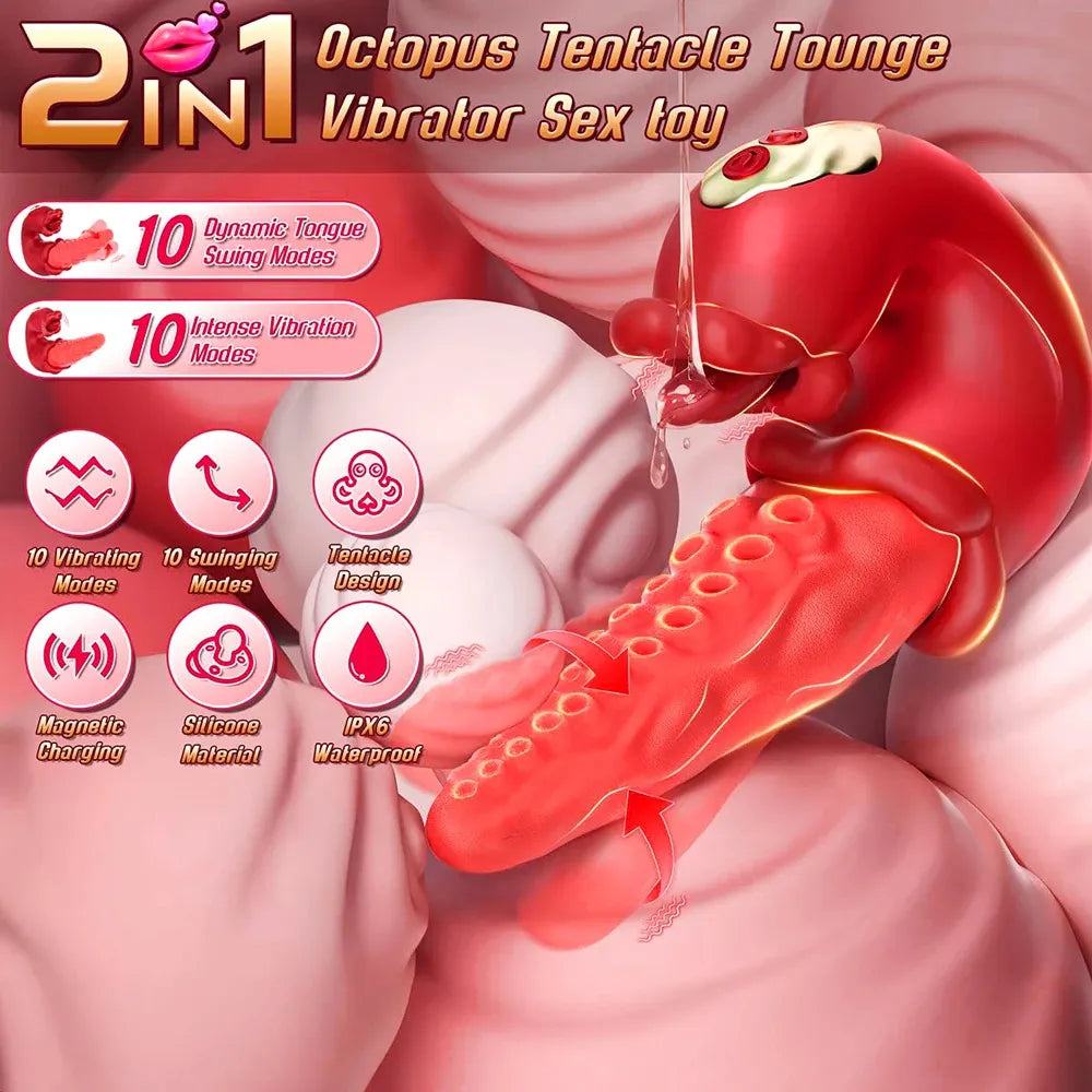 2026 Upgraded 3-in-1 Rose Toy – Automatic Thrusting G-Spot Vibrator & Air-Pulse Clit Sucker, Waterproof Liquid Silicone with Smart Heating🗽
