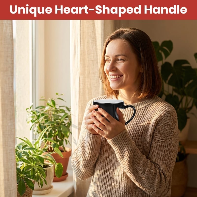 🔥Buy More Save More💖Heart-shaped Color-changing Ceramic Mug🎁